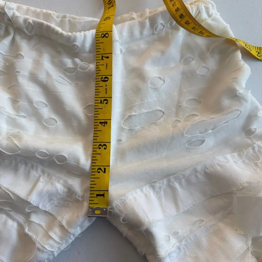 Wishcraft Chasing Fireflies Mummy Costume Pants Kids 6 White Cosplay Halloween